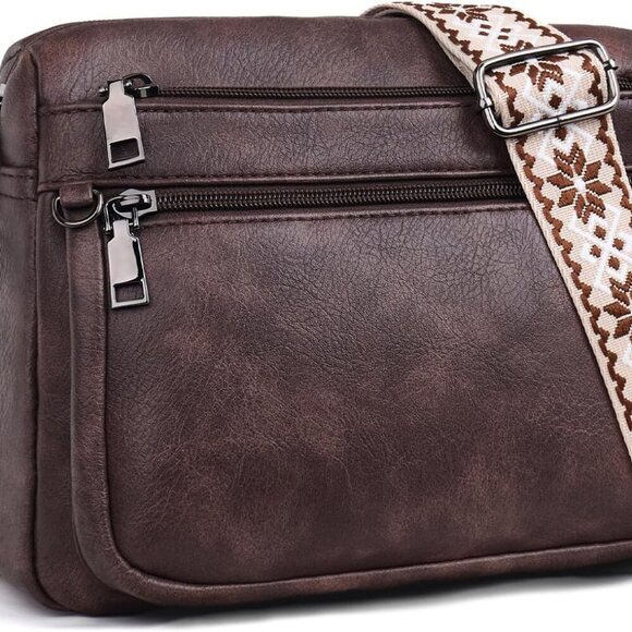 Crossbody Purses for Women Trendy,Vegan Leather Crossbody Bags,Cell Phone Camera - Picture 1 of 6